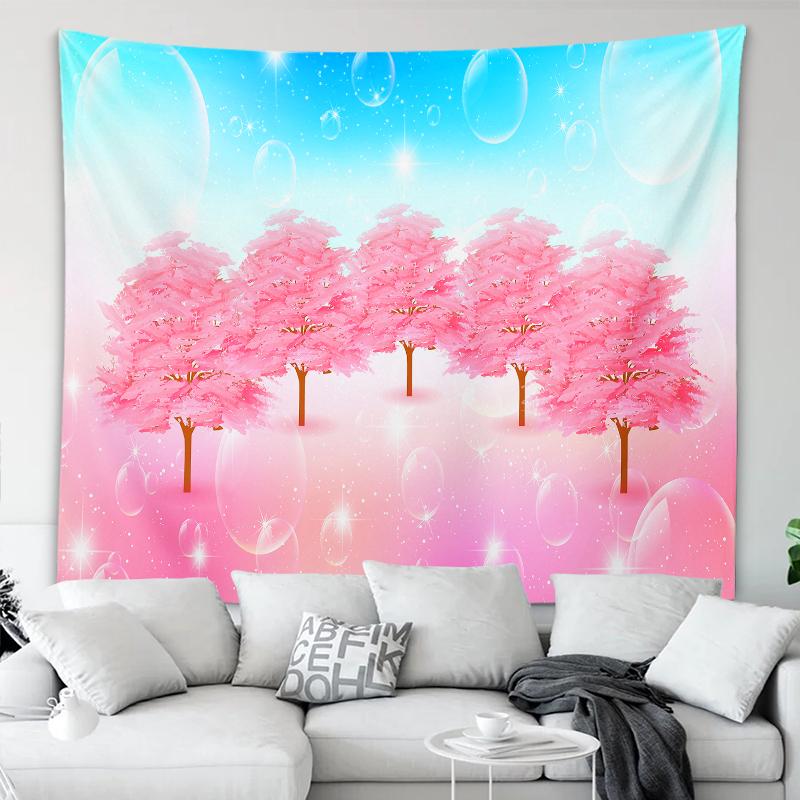 Tapiserie Decoratie pentru Casa Frumos Seria Flori de Cires Tapiserie Imprimata Decoratiuni Festival 230x180cm