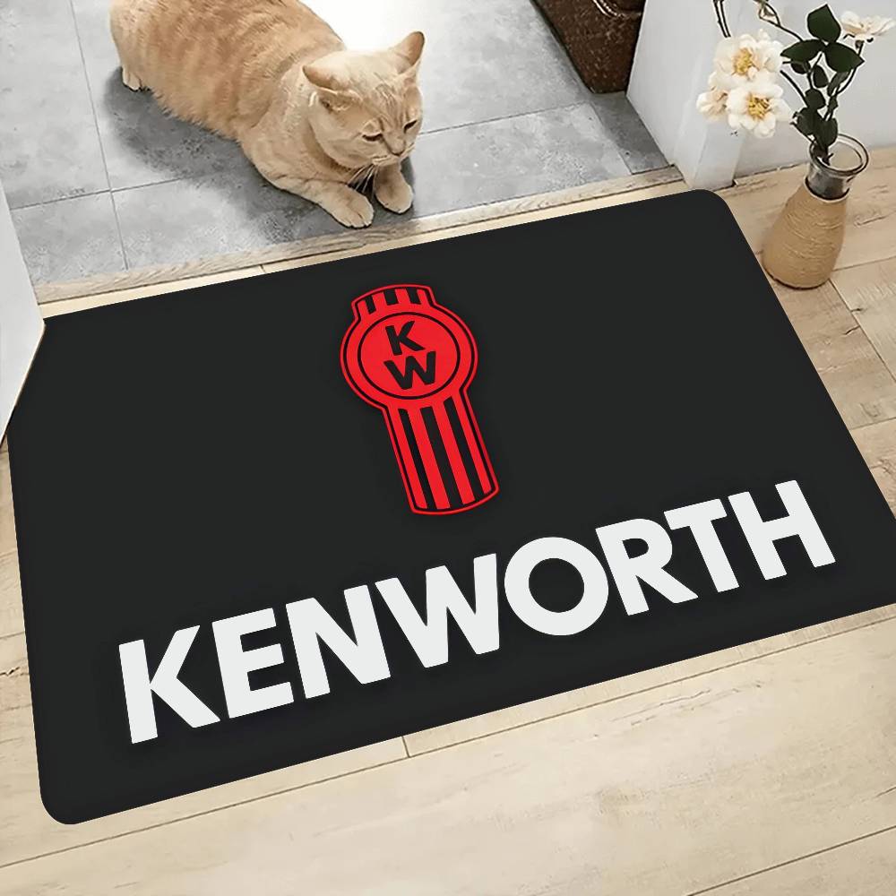 K-Kenworth Truck Logo Floor Mat Rectangle Anti-slip Home Soft Badmat Front Door Indoor Outdoor Mat Welcome Doormat