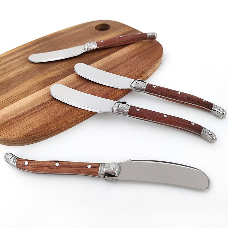 Butter Knife Rosewood Handle Cream Knife Western Butter Jam Spatula Stainless Steel Cheese Knife Butter Knife