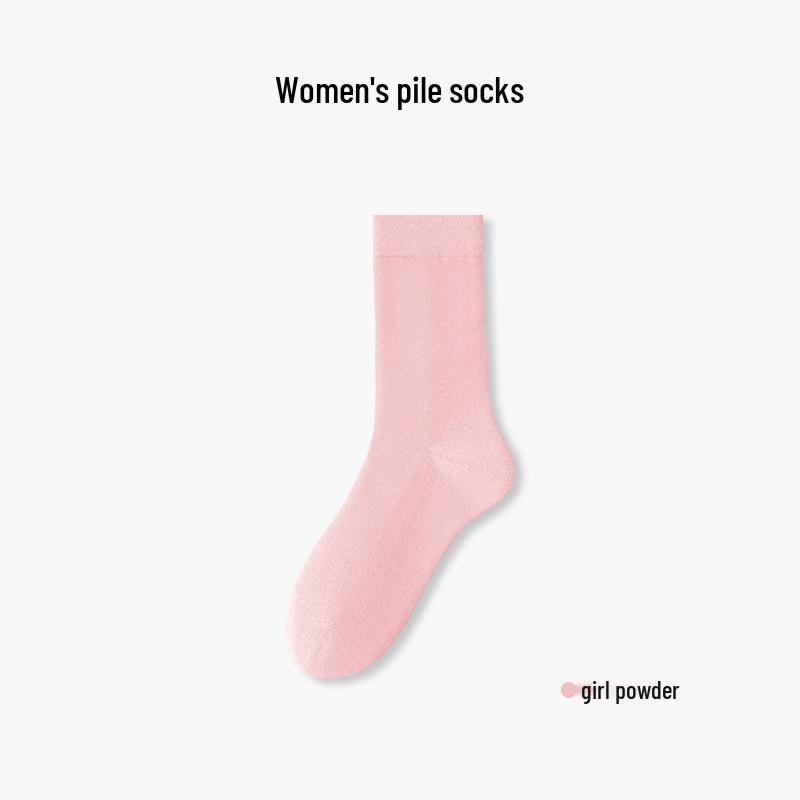 Seamless Women s Postpartum Slouch Socks - 100% Cotton, Antibacterial, Anti-Pilling Classic Simple