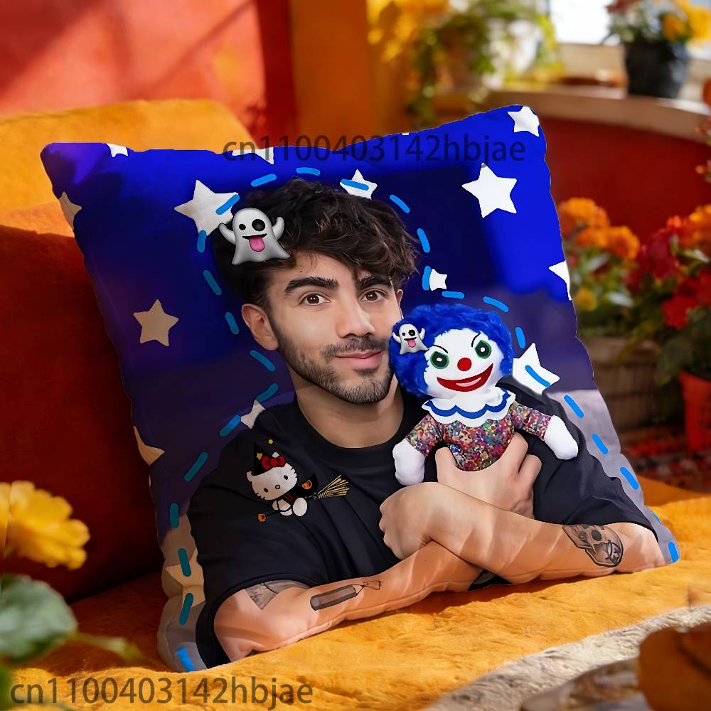F-Fede V-Vigevani Pillow Case Print Polyester Fiber 40X40 Cm Home Sofa Throw Cushion Cover Decoration