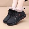 The New Fleece Warm Snow Boots Are Casual and Comfortable, with Anti-slip Shoes on One Foot