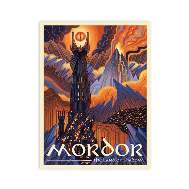 Retro Clasic Pământul de Mijloc Peisaj Artă de perete Pânză Pictură Postere și imprimeuri Imagine de perete Cadou de călătorie Living Room Decor fără cadru