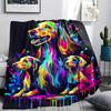 Flaneldecke mit Hundemuster, Hohe Qualität, Bequem für alle Jahreszeiten, Heimdekoration, Wärme und Komfort, Perfekt für Weihnachtsgeschenke