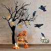 Halloween Wall Decals with Dead Tree And, Party Scene Decor Stickers for Living Room and Bedroom Wall Decor