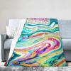 Marble Throw Blanket for Couch Warm Cozy Soft Throw Blankets Christmas or Birthday Gifts for Women Dark Purple Blanket King Size