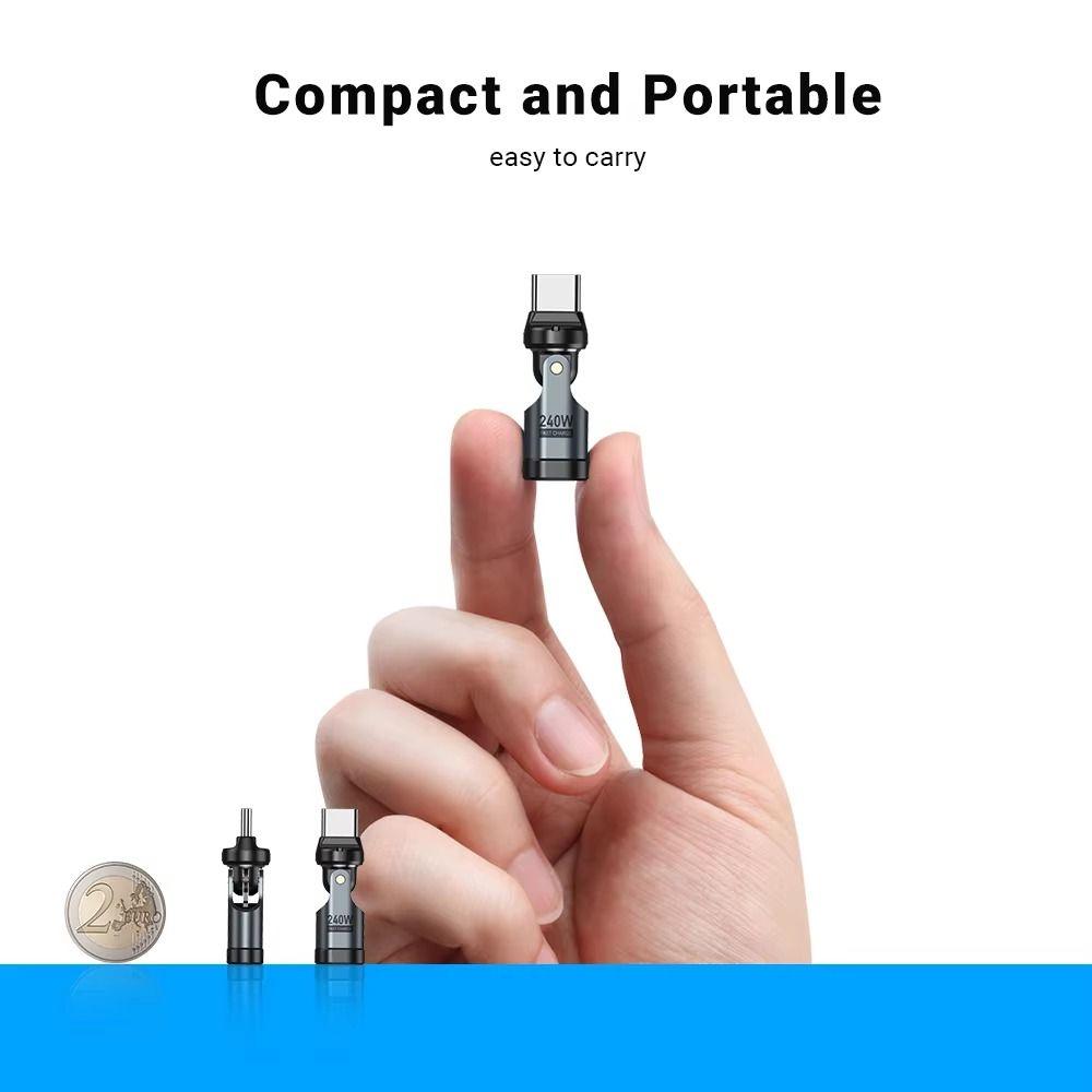 USB-C To USB-C USBC Charging Converter 180 Degree USB-A Female Adapter Mobile Phone