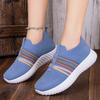 New Fashion Women Sneakers Mesh Breathable Sports Shoes Slip on Flat Anti-slip Woman Walking Shoes Casual Sneakers