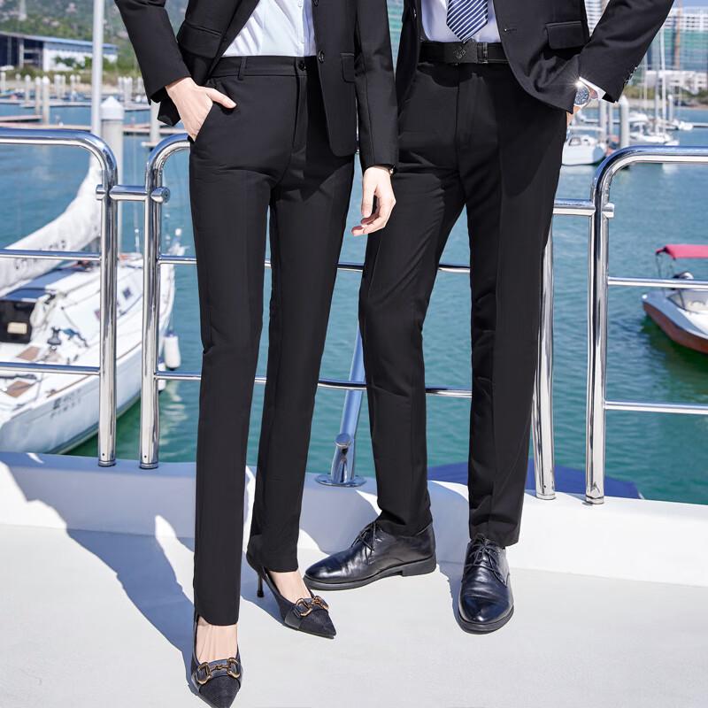 Treloman Unisex Wrinkle-Free Business Dress Pants L/32