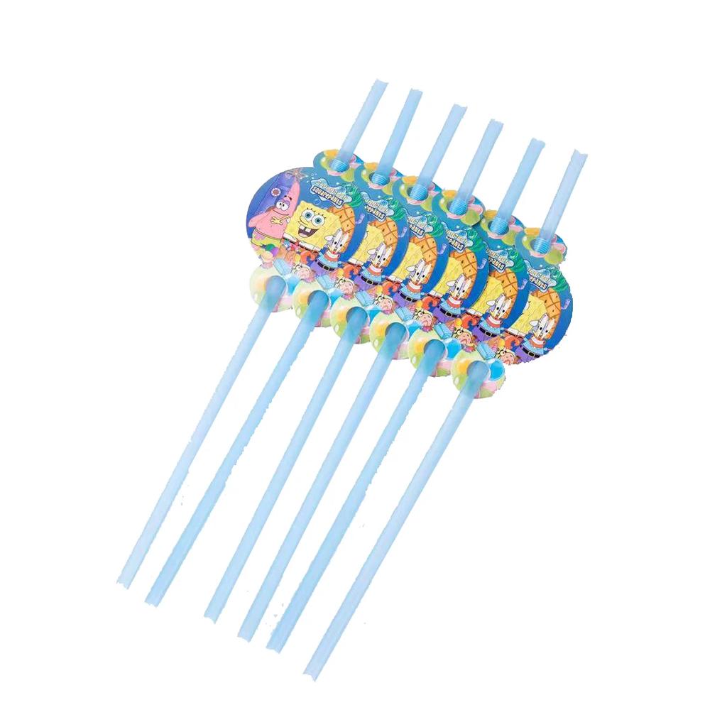 Sponge-Bob Birthday Party Decoration For Kids Toy Aluminum Foil Latex Balloon Cartoon Tableware Event Supplies Banner Backdrops