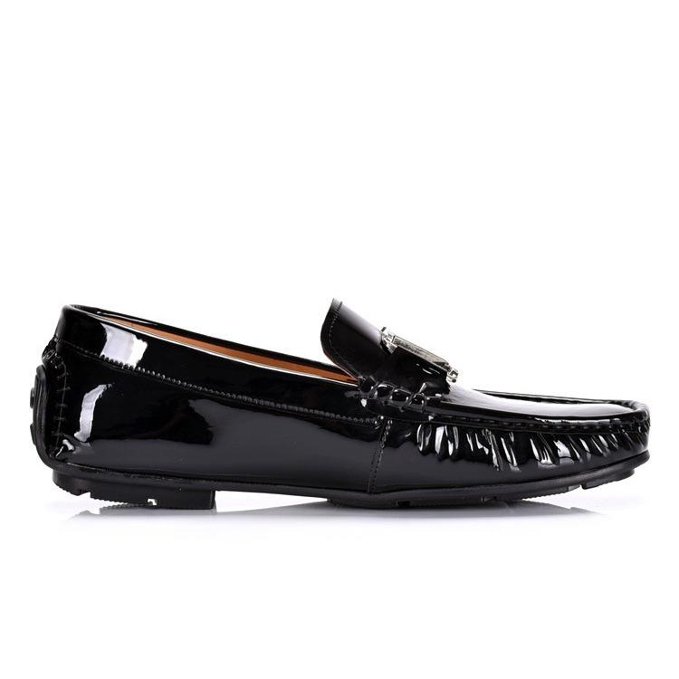 European Station Leather Patent Leather Casual Versatile Men'S Doudou Shoes Driver Driving Foot Gloves Trend Breathable Loafers Men'S Shoes