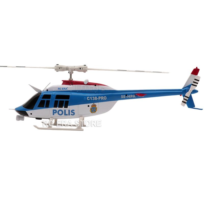 RC ERA C138PRO Brushless C138 Brushed Bell206 Jet Ranger 2.4G RC Helicopter with Gyro Stabilizer Remote Control Toys for Adult