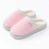 Cotton Slippers Autumn and Winter Color Matching and Shit Feeling At Home Indoor Thick-soled Warm Couple Plush Shoes