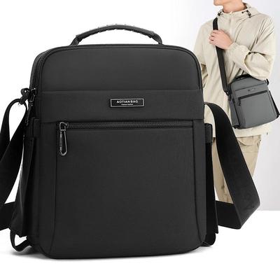 Herren Vertikale Handtasche - 2025 Herbst Business Casual Umhängetasche, Leicht & Schlichtes Oxford-Stoff Design
