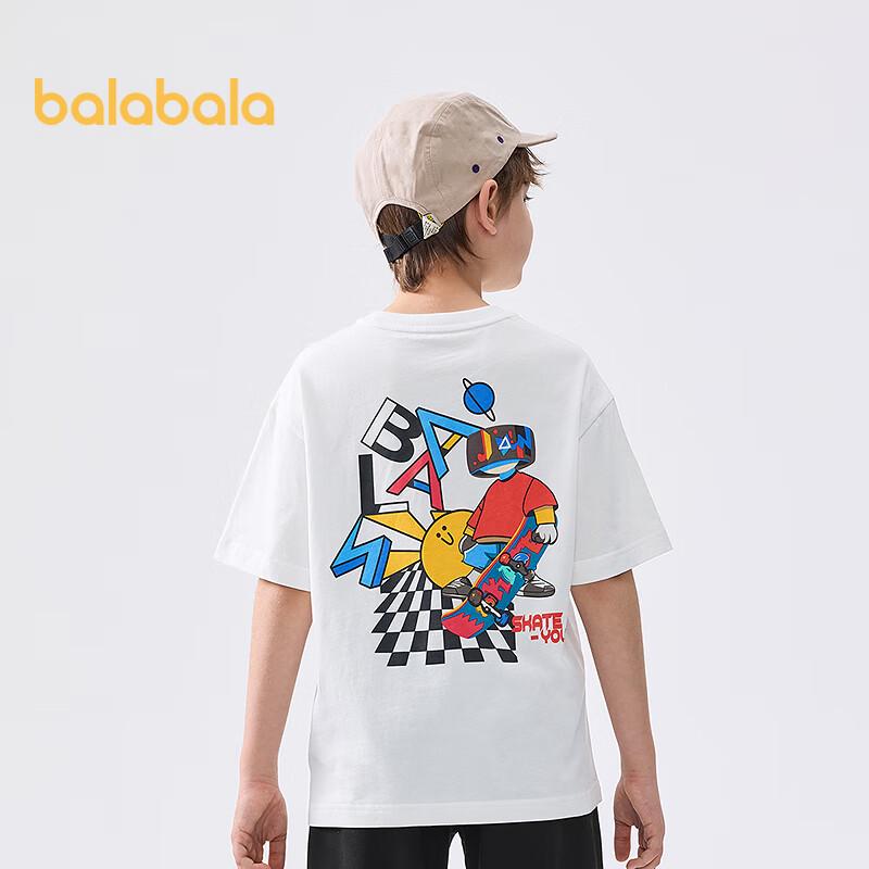 Balabala Boys' 2025 Summer Short-Sleeve T-Shirt