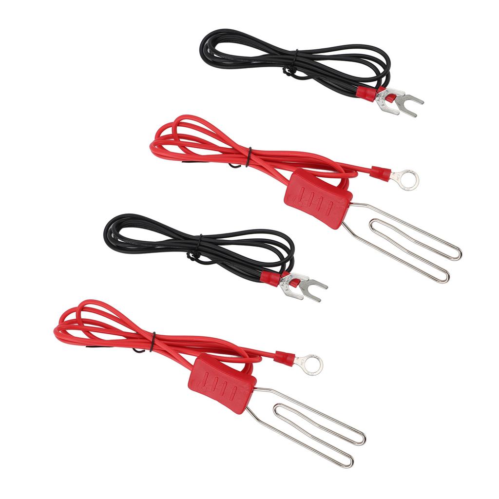 2 Set Connettori Elettrici a Nastro Recinzione Ranch Bestiame Connettore a Gancio in Acciaio Inossidabile Terminale M8