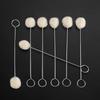 20pcs Wool Daubers Leather Dye Tool with Metal Handle, Leathercraft Dye Applicator Brush, DIY Leather Craft Glue Spreading Tools