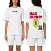 Men Tee Women T Shirt Boys Top Adults Children Parent Child Cotton Kid Tshirts DTMF Debi Tirar Mas Fotos Bad Bunny Casual Loose