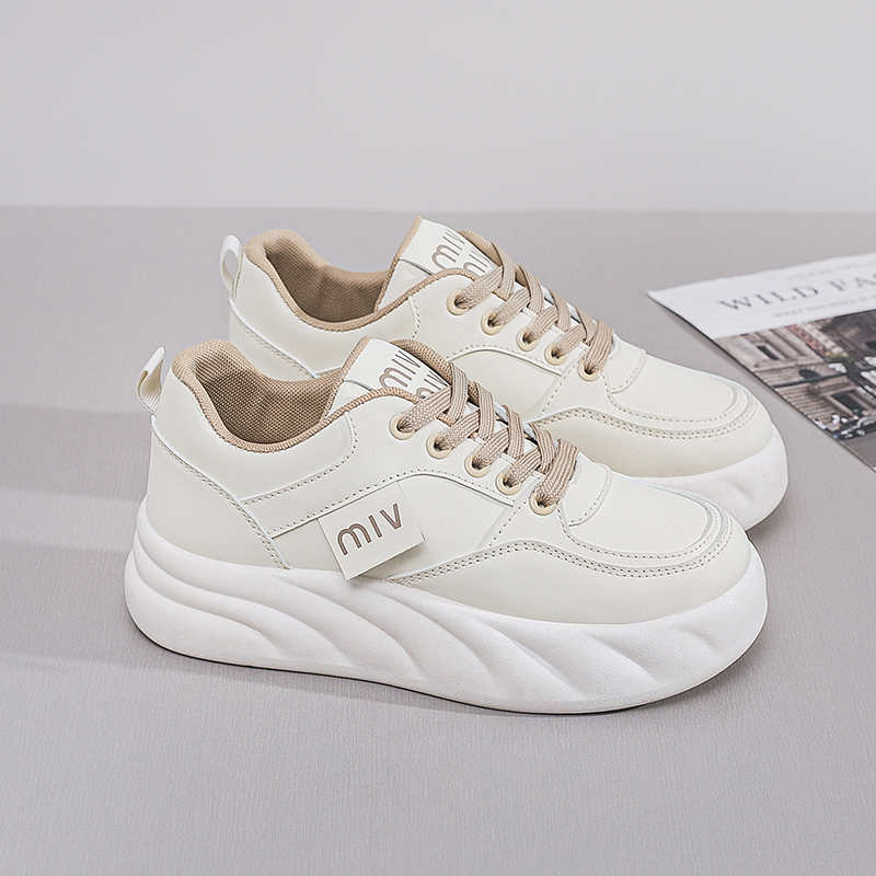 Fashion Height Up Natural Leather Shoes For Lady Vulcanize Women's Sneakers 34 Size Women's Summer Loafers Sport Buy Clearance