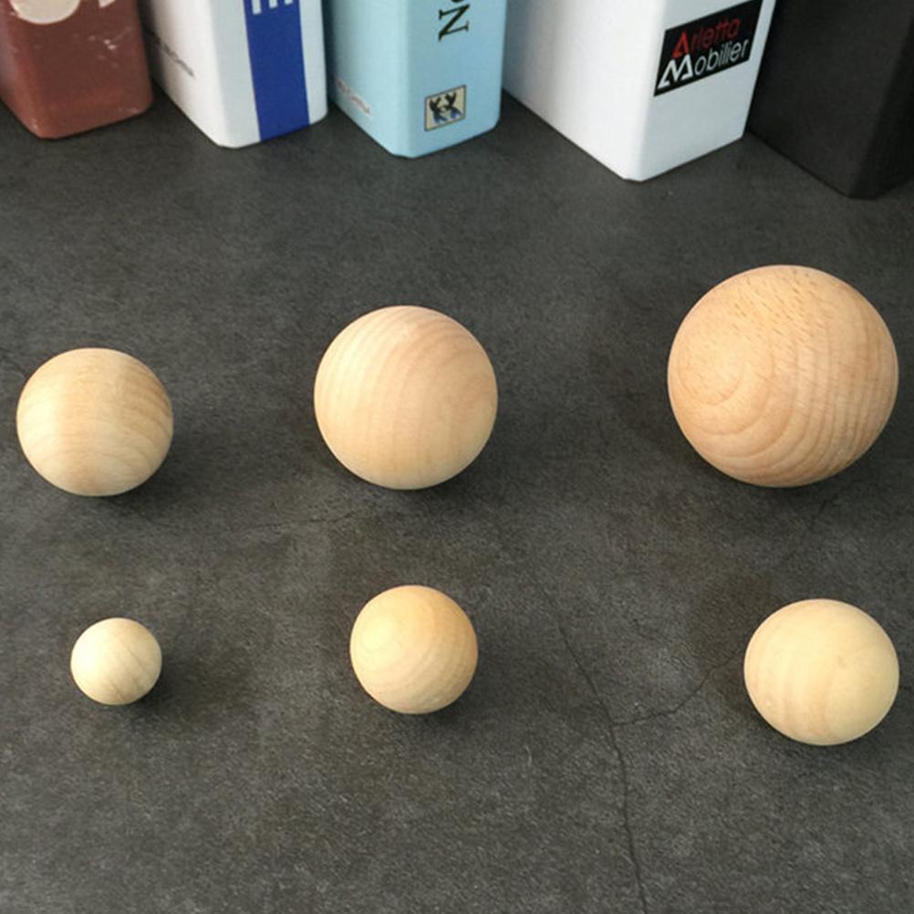 

5Pcs Wooden Balls 4cm Diameter High Quality Wood Smooth Surface DIY Crafts Round Ball for Handmade Accessories 2.5X2.5X2.5CM