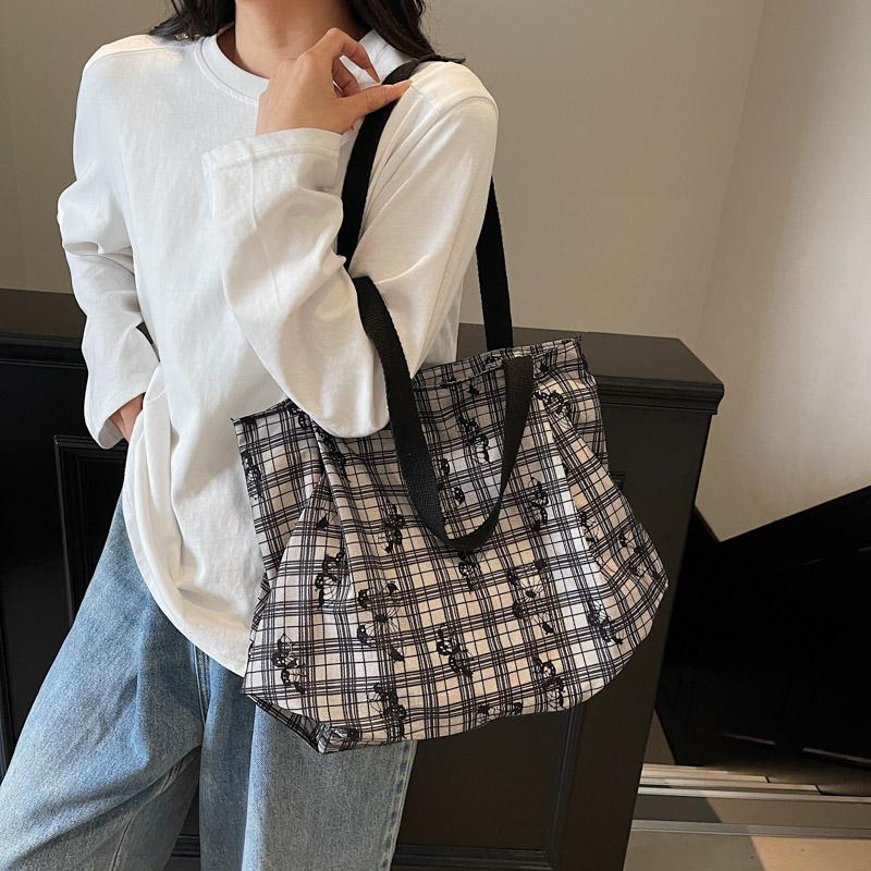 Women Tote Bag Floral Print Large Capacity Shoulder Bag