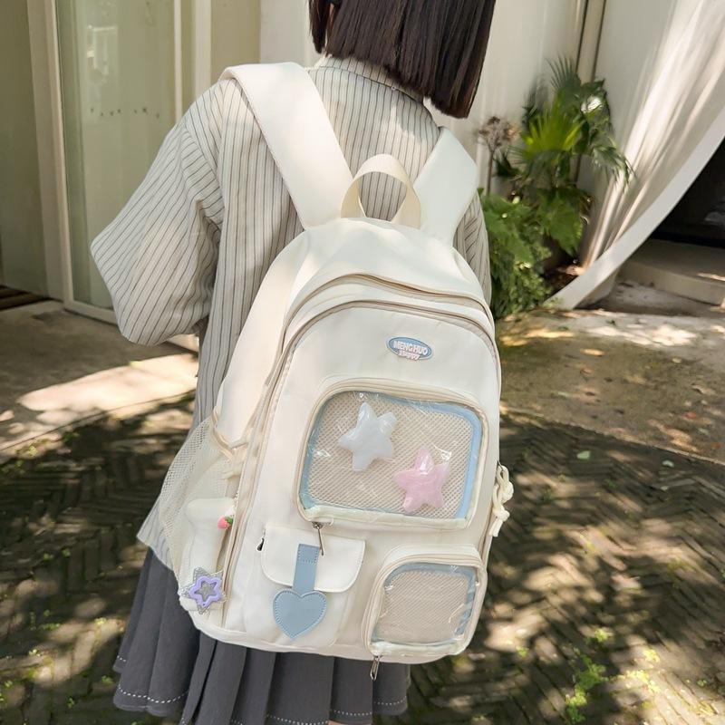 Small fresh original style literary and artistic soft girl student schoolbag new large-capacity junior high school student backpack
