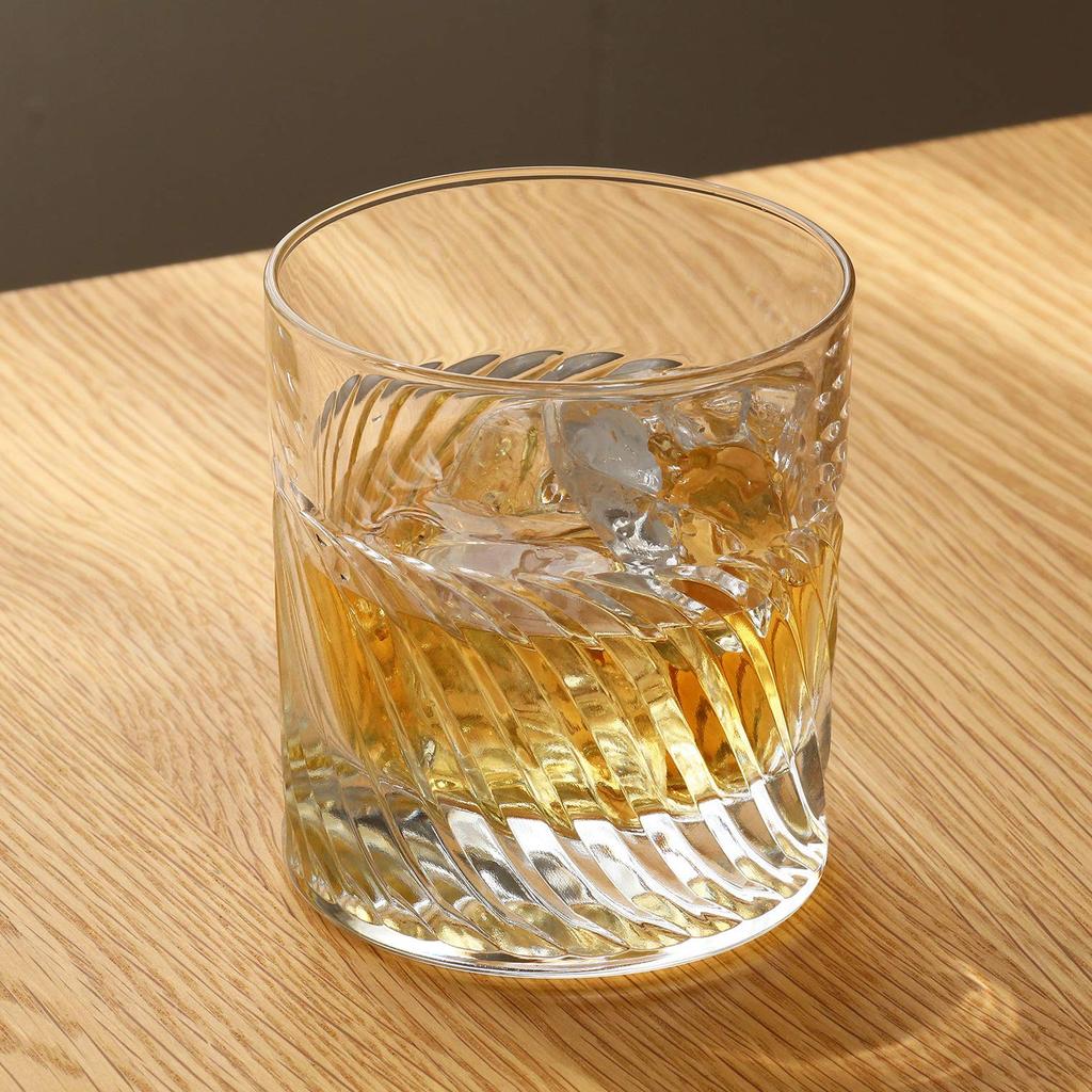 ADERIA Crystal Rock Glass Cut G 270ml Made of Crystal Glass Made In Italy Day Day Respect for the Aged Day Whiskey Glass Stylish Birthday 60th