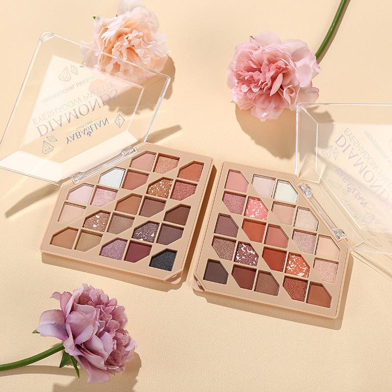 

22 цвета Алмазная палитра теней для век матовый блеск милая палитра теней для век стойкие телесные пигменты для глаз