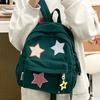 Schoolbag velvet large-capacity backpack 1011 new high school student class schoolbag small fresh solid color cute versatile backpack