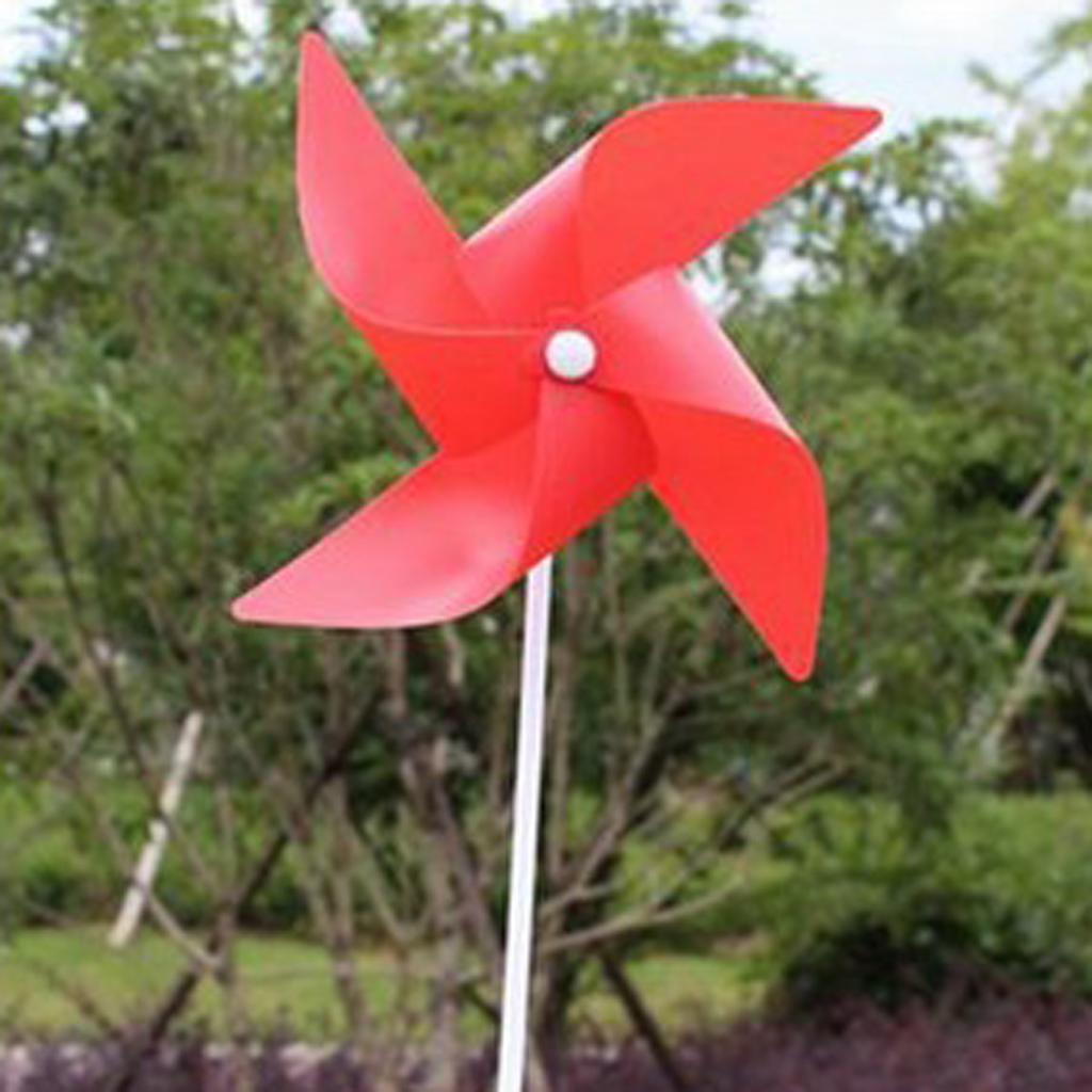 Portable Windmill Garden Pinwheel Kit Colorful Flower Spinner Toy for Kids Yard Lawn Decoration