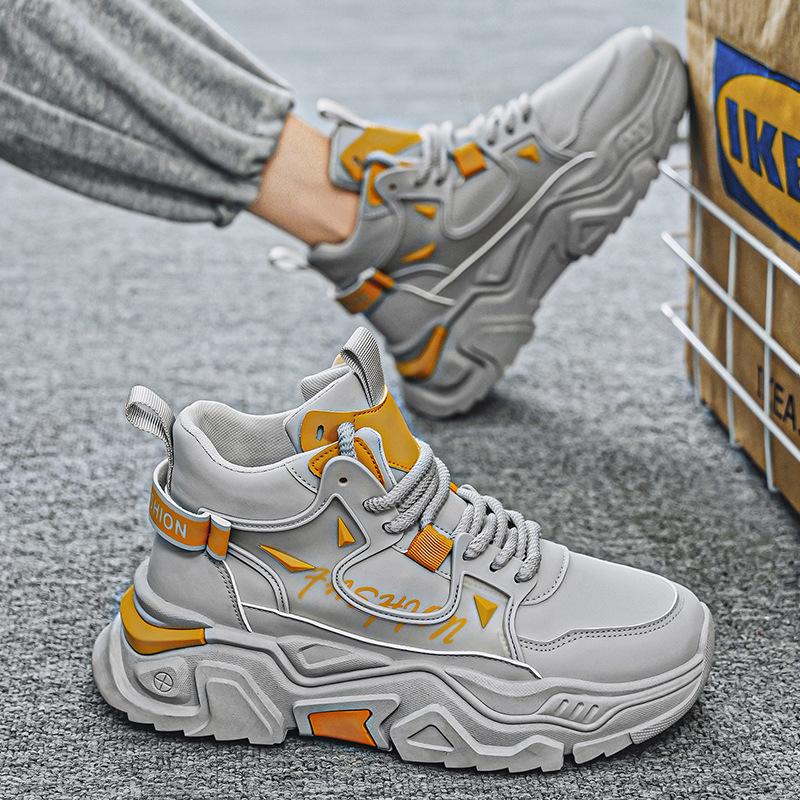 High-top Chunky Sneakers Fashion Breathable Casual Sports Shoes Comfortable Platform Footwear