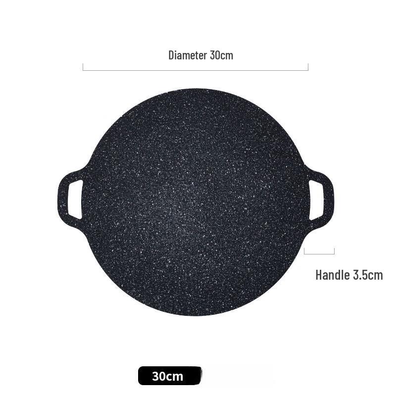 Japanese Maifan Stone Non-Stick BBQ Grill Pan 30cm