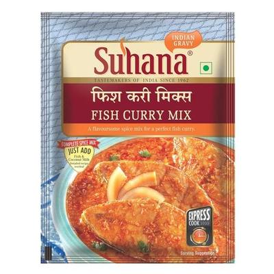 Mélange d'épices pour curry de poisson Suhana 50g - Lot de 4