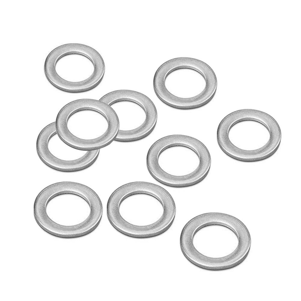 10pcs Engine Oil Drain Plug Washer Gaskets 14mm 94109-12000 Aluminum For Honda For Acura Civic Odyssey For CRV Auto Parts Engine Gaskets 6