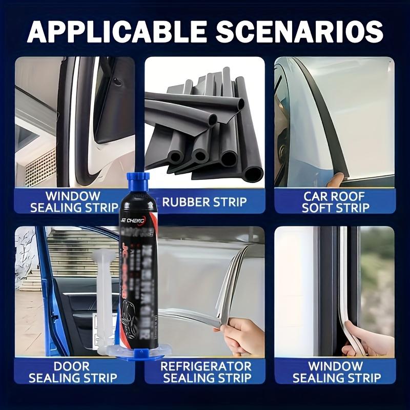 Car Rubber Sealant Adhesive Universal Black Glue for Tire Sidewall Repair Wheel Arch Trim Bonding Plastic Metal Multi-Surface
