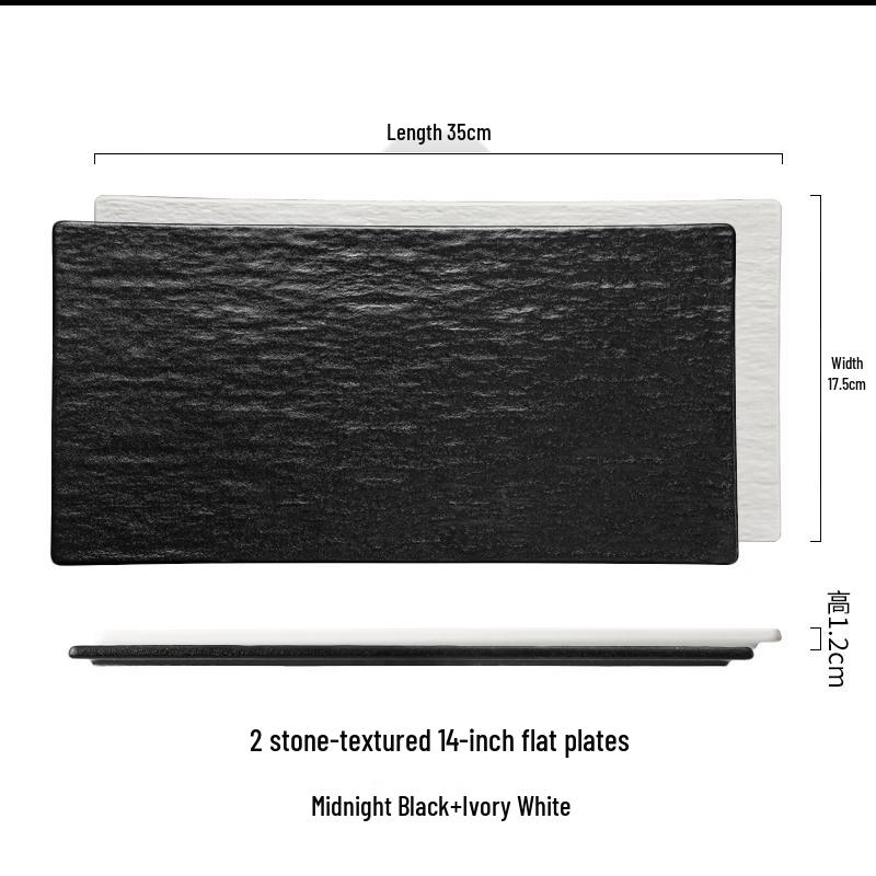 Nordic Ceramic Rectangular Serving Plate