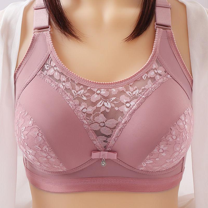Gázová výšivka Sexy dámské spodní prádlo Tenké tření prsou Bezdrátové Shromažďování Proti poklesu Sbírka Pomocné mléko Pohodlná podprsenka Horkosladká Jednoduchá ležérní
