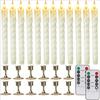 Pack of 6 Remote Control LED Candle Light Battery Operated Flameless Flickering Electronic Wedding Party Candles Table Decor