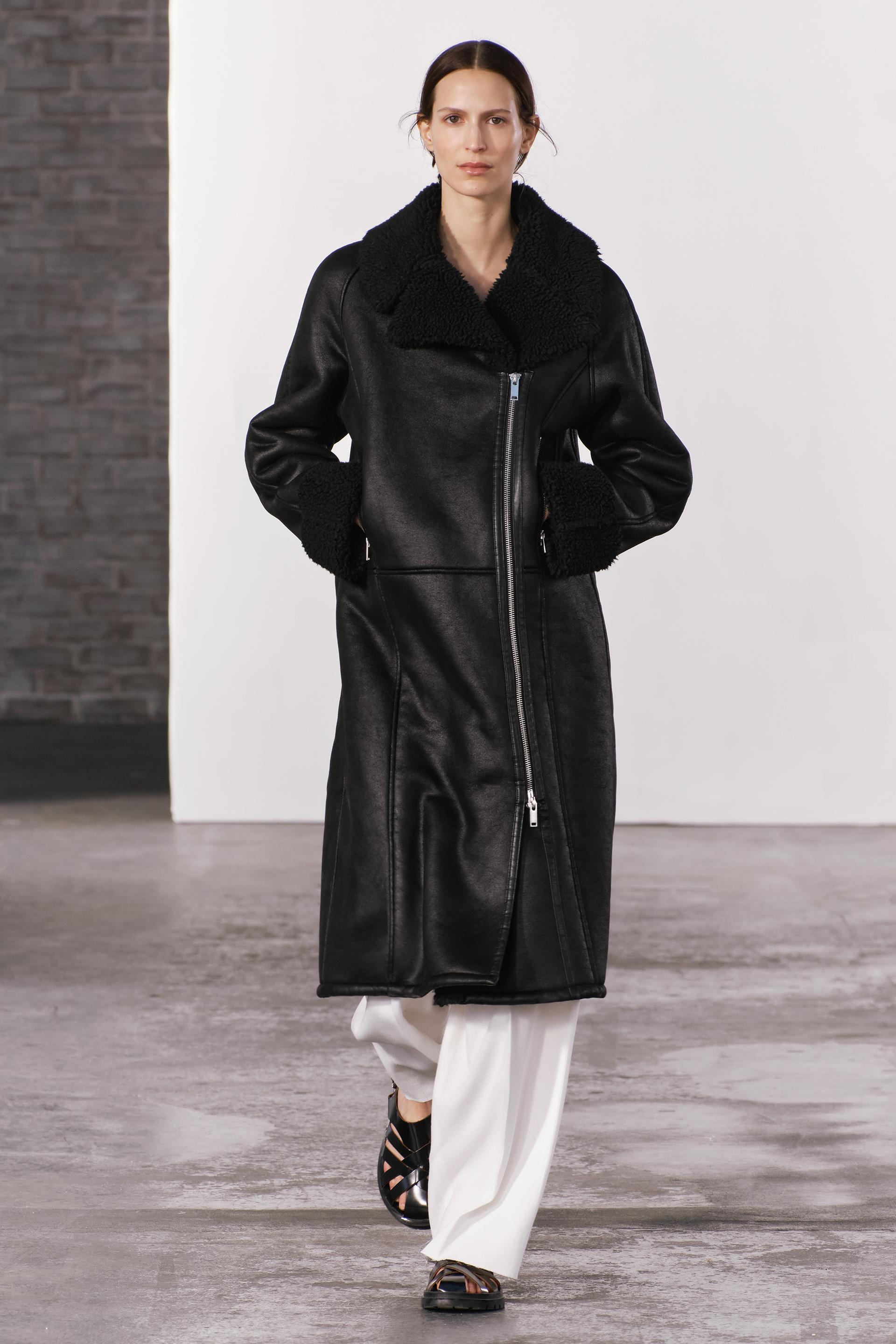 

ZW COLLECTION ДВУСТОРОННЕЕ ДЛИННОЕ БАЙКЕРСКОЕ ПАЛЬТО