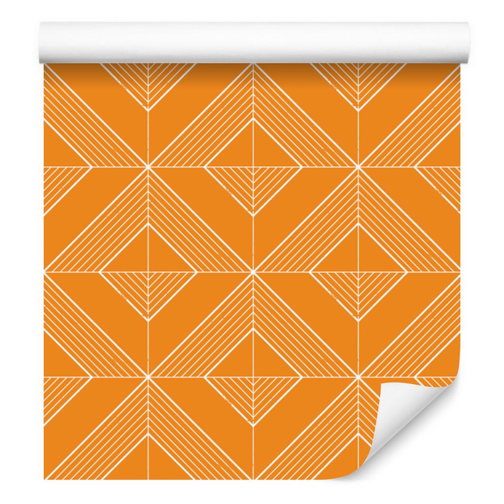 Geometric gold rhombus wallpaper, gold background 50x1000