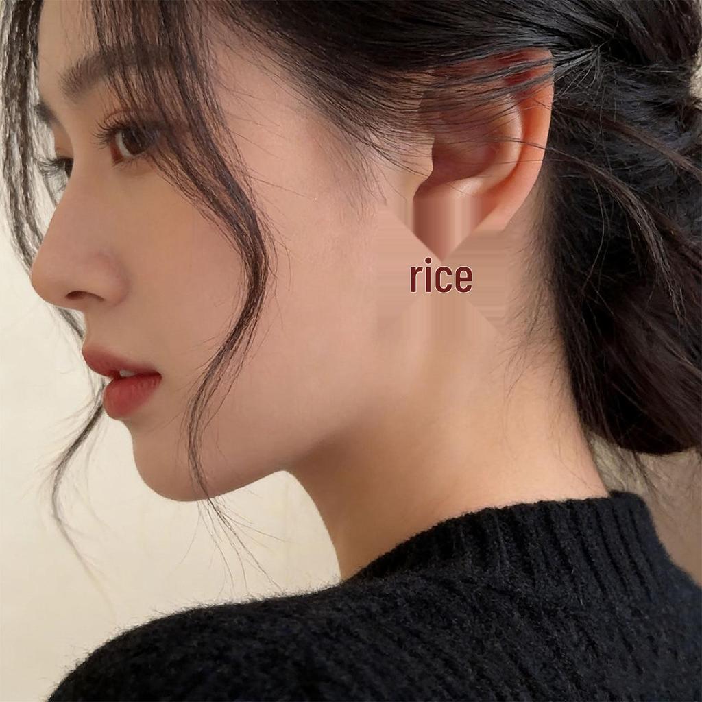 Korean Style Retro Zirconia Firework Stud Earrings, Fashionable Red Design, Light Luxury New Year Accessory for Women