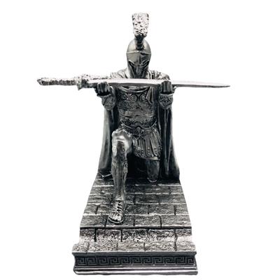 Ritter-Stift- und Telefonhalter, Executive-Soldat-Figur, Bleistiftständer für Bürozubehör, Stiftständer, Schreibtisch-Organizer