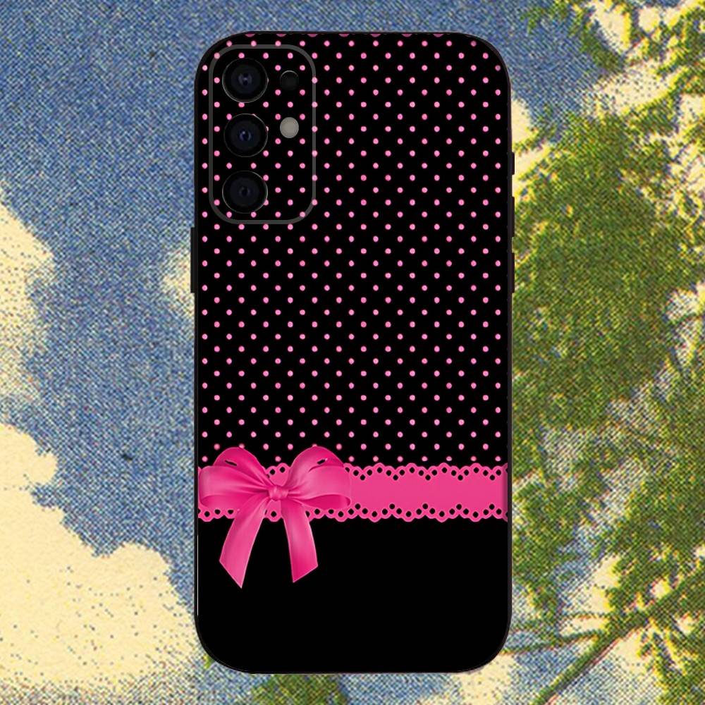 

Red Black Y2K Polka dots Dot Phone Case For Samsung S25,S24,S21,S22,S23,S30,Ultra,S20,Plus,Fe,Lite,5G Black Cover SamsungS23 5G
