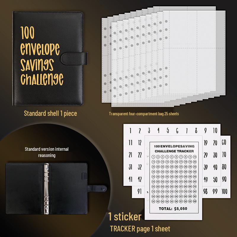 100-Day Cross-Border Savings Challenge Notebook for Couples