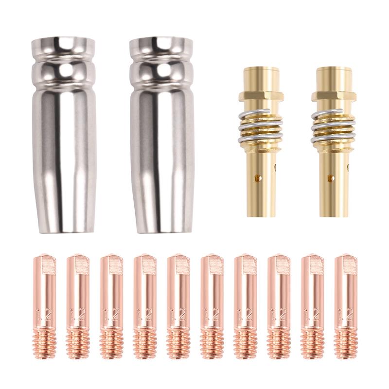 A96I-14PCS 15AK Welding Torch Accessories Consumables MIG Torch Gas Nozzle Tip Holder Of 15AK MIG