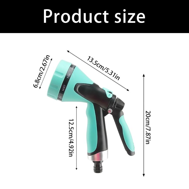 Multifunctional Water Hose Nozzle for Cleaning Watering Garden Irrigation Tool Multiple Easy Carry Hose Sprayer for Car