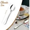 Espresso Spoons, Tea Spoons Set of 6, Mini Coffee Spoon, 4.7" Stainless Steel Small Spoon Set for Coffee, Tea, Dessert, Appetizer, Sugar, Dishwasher