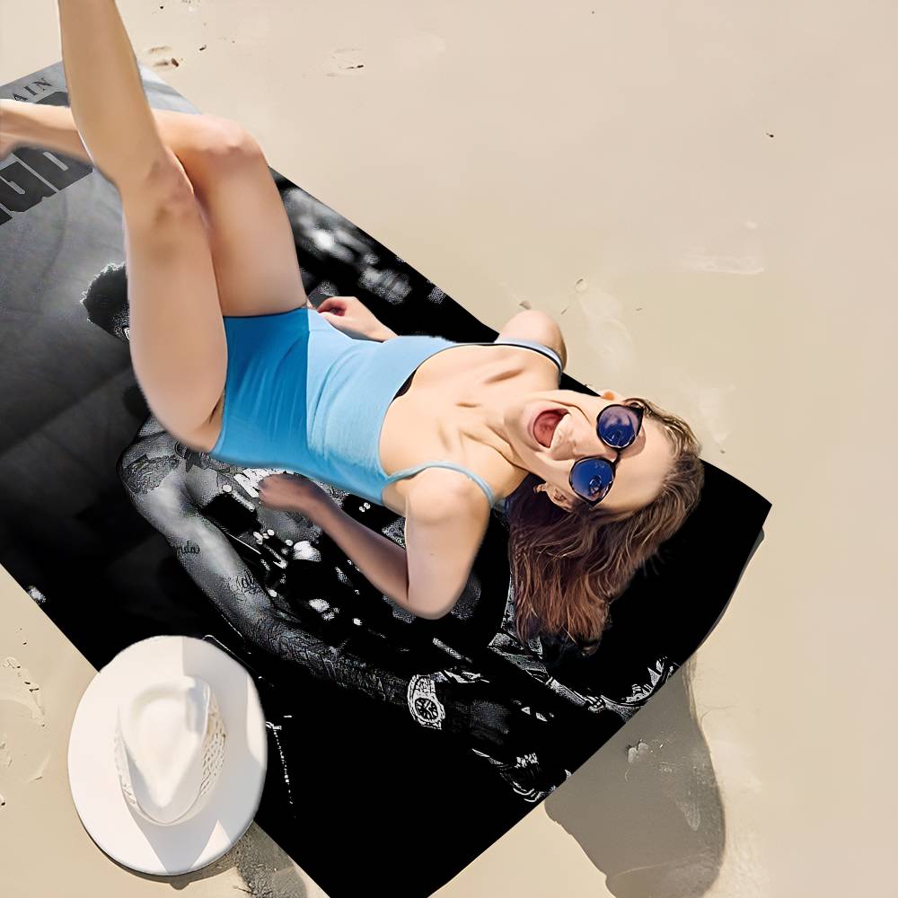 Singer YoungBoy Never Broke Again Microfiber Blanket Quick Drying Beach Towels Oversized Printing Super Absorbent Pool Towel