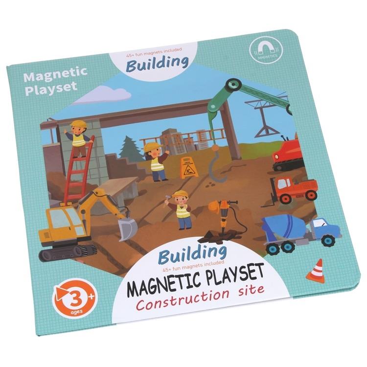 Magnetic Puzzle Book Magnetic Puzzle Construction Vehicles Montessori