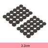 48Pcs 2.2cm Black Eva Chair Leg Covers Floor Protectors for Hardwood Floors Silent Anti-Slip Furniture Feet Pads Table Desk Wall